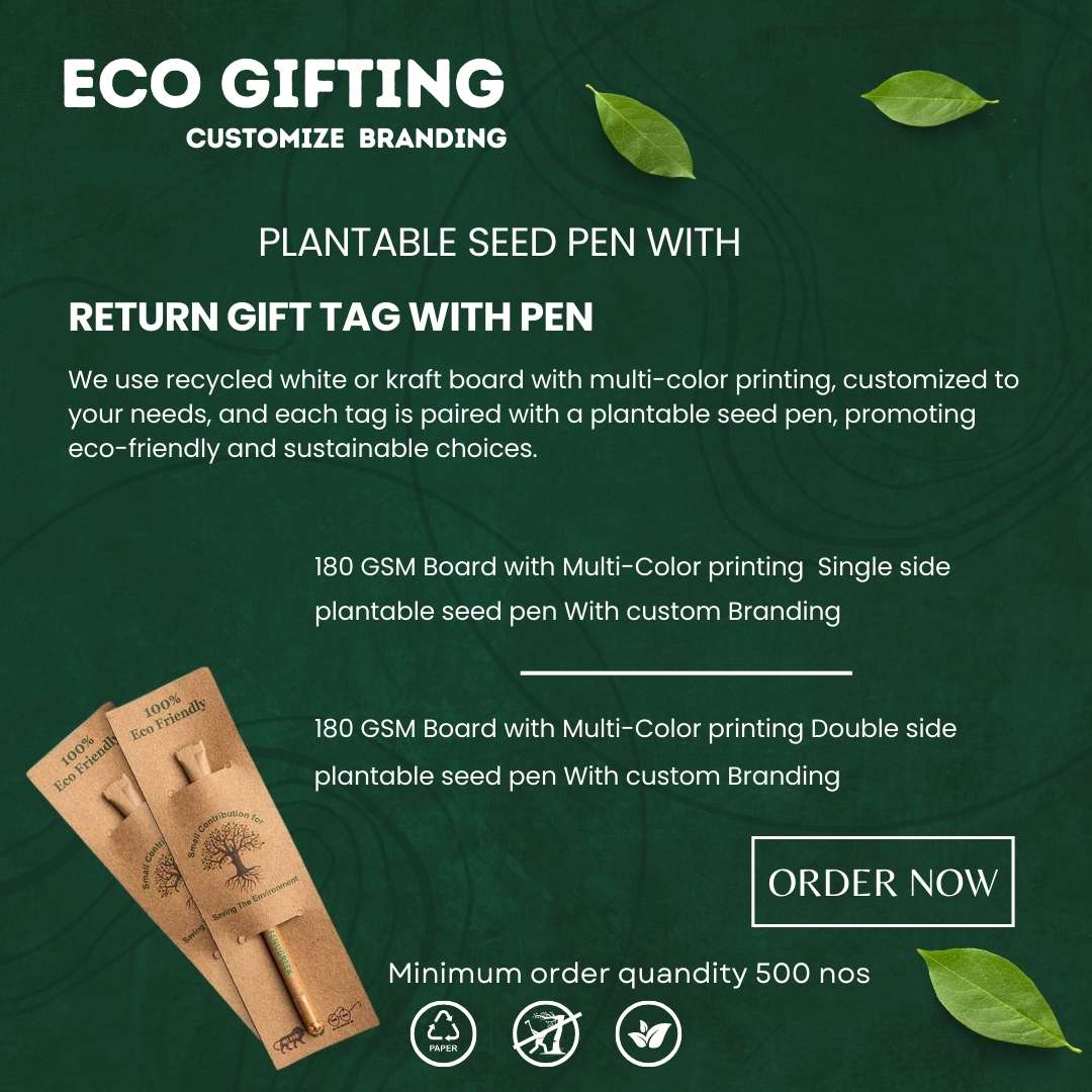 Personalized Event Seed Pens - Pack of 500 | Ecosphere Stationery | Corporate Events | CSR Events
