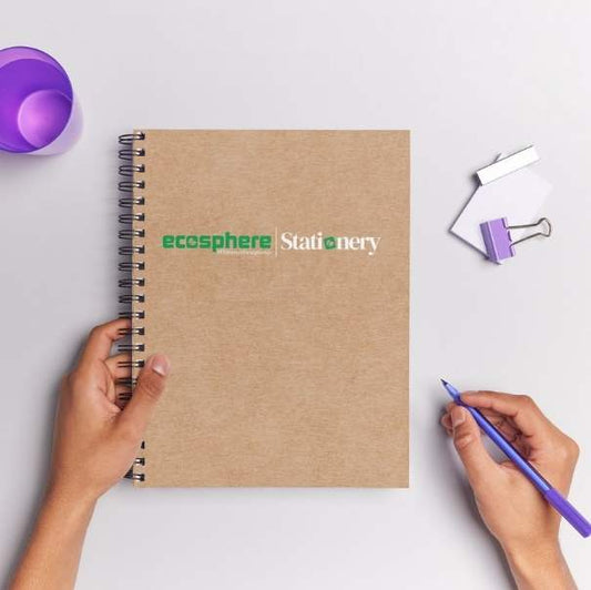 Ecosphere Writing Notepad for Offices Stationery for Corporate Events | A4,A5 | Wiro Bind & Normal Bind | 50 Pages
