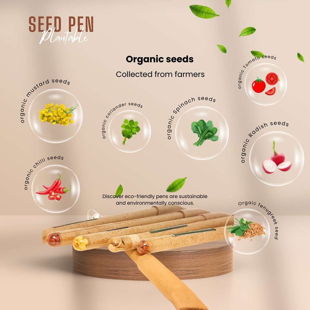 Personalized Event Seed Pens - Pack of 500 | Ecosphere Stationery | Corporate Events | CSR Events