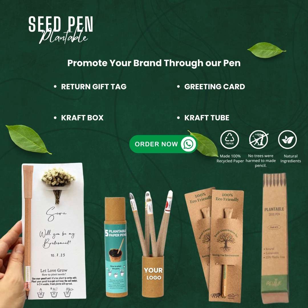 Personalized Event Seed Pens - Pack of 500 | Ecosphere Stationery | Corporate Events | CSR Events