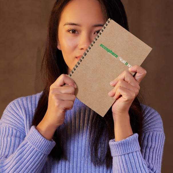 Ecosphere Writing Notepad for Offices Stationery for Corporate Events | A4,A5 | Wiro Bind & Normal Bind | 50 Pages