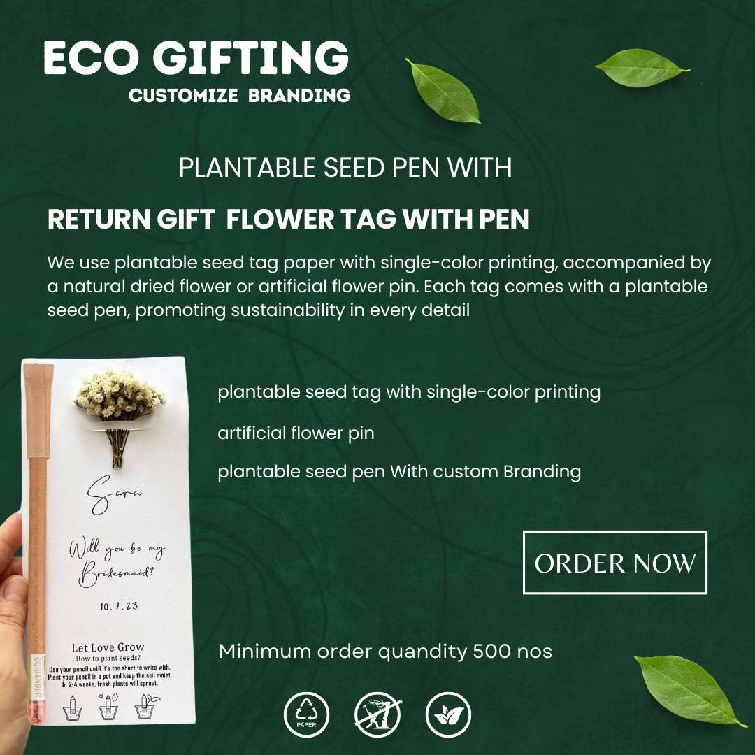 Personalized Event Seed Pens - Pack of 500 | Ecosphere Stationery | Corporate Events | CSR Events