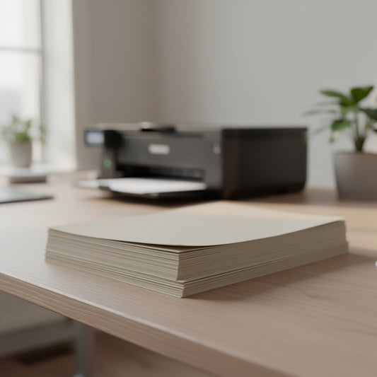 Unbleached recycled A4 copier paper 75 and 80 GSM for multipurpose printing (500 sheets per ream)