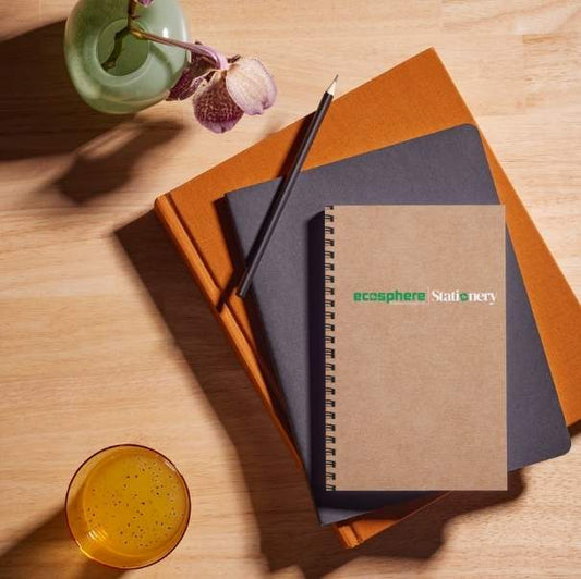 Ecosphere Writing Notepad for Offices Stationery for Corporate Events | A5 | Wiro Bind & Normal Bind | 50 Pages